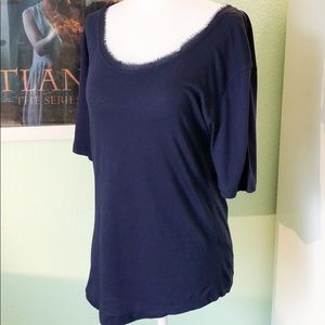 Banana Republic Navy Short Sleeve Tee
